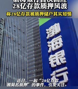 渤海银行28亿成谜，又3亿被浦发偷质押，银行存款还安全吗莫名担保3.96亿贷款是真的吗你们有没有在不知情的情况下，别人贷款留下你的电话当紧急联系人 科技5